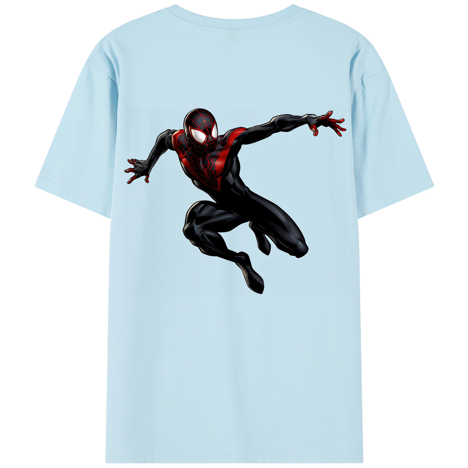 （画像用） Spider Man スパイダーマン 綿100％半袖Tシャツ（背面プリント）